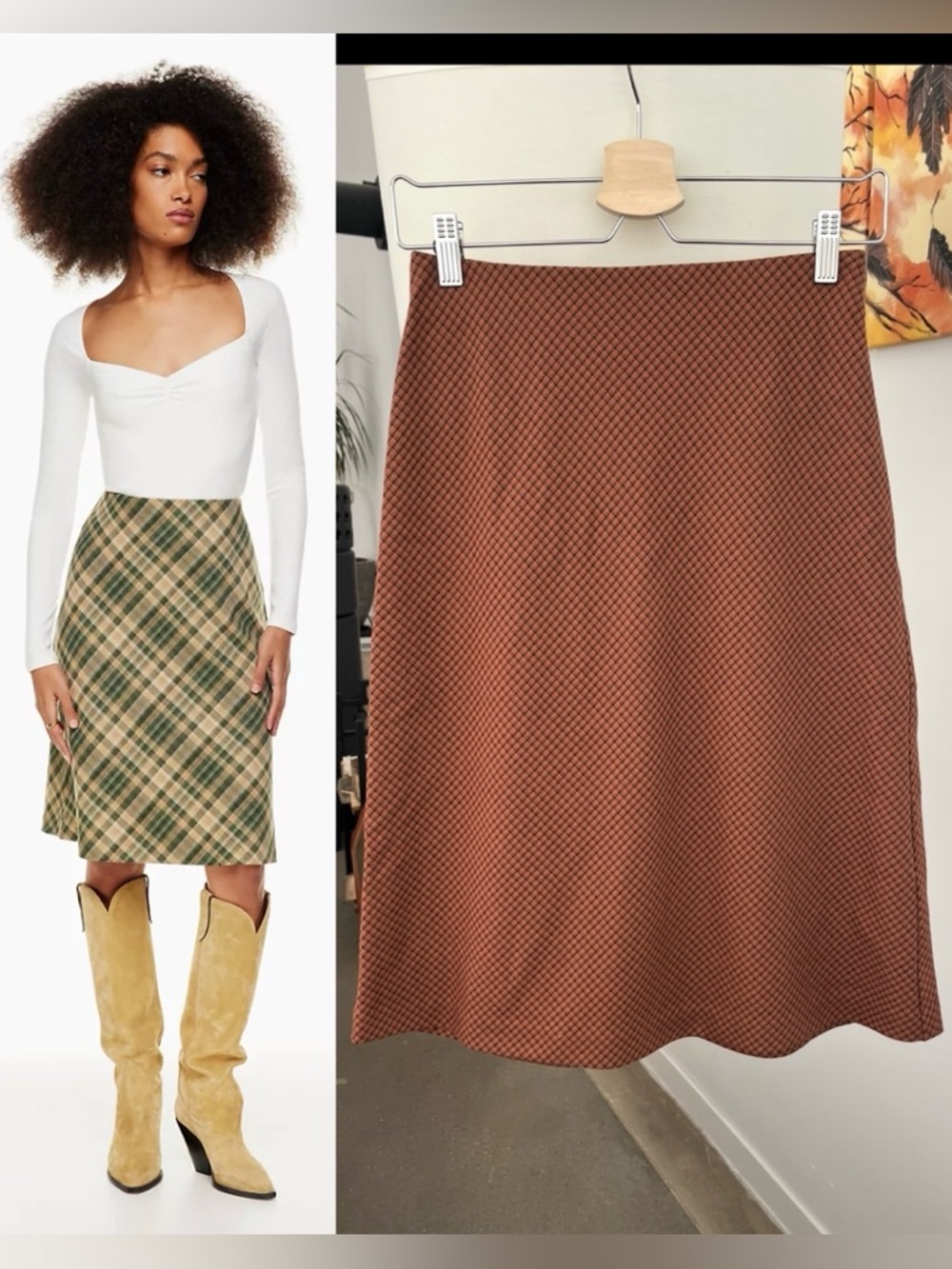 Aritzia Wilfred Classic Midi Skirt